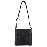 Milleni Nappa Leather Crossbody Bag in Navy