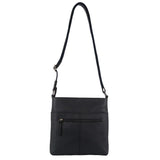 Milleni Nappa Leather Crossbody Bag in Navy