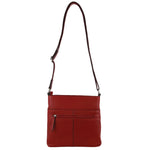 Milleni Nappa Leather Crossbody Bag in Red