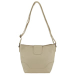 Milleni Leather Cross-Body Bag in Cement