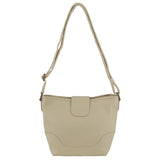 Milleni Leather Cross-Body Bag in Cement