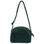 Milleni Leather Multi-Zip Cross-Body Bag in Zirkon