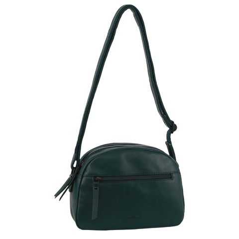 Milleni Leather Multi-Zip Cross-Body Bag in Zirkon