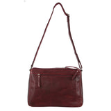 Milleni Nappa Leather Handbag in Cherry