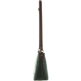 Milleni Nappa Leather Crossbody Bag - Emerald/Chestnut
