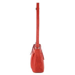 Milleni Nappa Leather Handbag in Red
