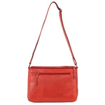 Milleni Nappa Leather Handbag in Red