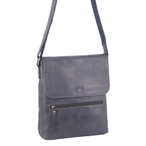 Milleni Nappa Leather Bag in Teal