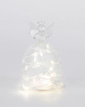 Glass Angel with Dots and Stars - 13.5cm