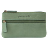 PIERRE CARDIN LEATHER COIN PURSE - GREEN