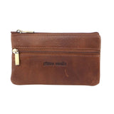 PIERRE CARDIN LEATHER COIN PURSE - TAN