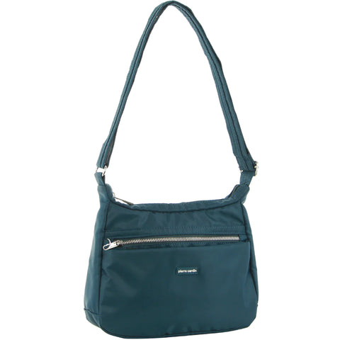 Pierre Cardin Teal Nylon Handbag