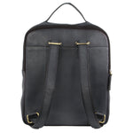 Pierre Cardin Rustic Leather Computer Bag/Backpack - Black