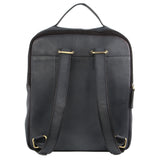 Pierre Cardin Rustic Leather Computer Bag/Backpack - Black
