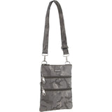 Pierre Cardin Anti-Theft Cross Body Travel Bag - Grey Camo