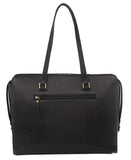 Pierre Cardin Croc-Embossed Leather Laptop Bag