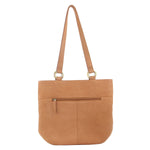 Pierre Cardin Herringbone Embossed Leather Shoulder Bag - Tan