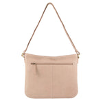 Pierre Cardin Large Woven Embossed Cross Body Bag - Dusty Pink