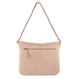Pierre Cardin Large Woven Embossed Cross Body Bag - Dusty Pink