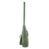 Pierre Cardin Large Woven Embossed Cross Body Bag - Green