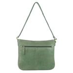 Pierre Cardin Large Woven Embossed Cross Body Bag - Green