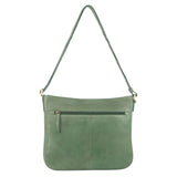 Pierre Cardin Large Woven Embossed Cross Body Bag - Green