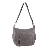 Pierre Cardin Woven Embossed Leather Handbag - Teal