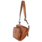 Pierre Cardin Burnished Leather Sling Bag - Cognac