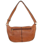 Pierre Cardin Burnished Leather Sling Bag - Cognac