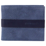 PIERRE CARDIN MEN'S LEATHER BI-FOLD WALLET - NAVY