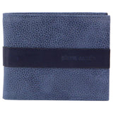 PIERRE CARDIN MEN'S LEATHER BI-FOLD WALLET - NAVY