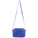 PIERRE CARDIN LEATHER HANDBAG - ROYAL BLUE