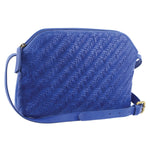 PIERRE CARDIN LEATHER HANDBAG - ROYAL BLUE