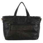 Pierre Cardin Woven Embossed Leather Tote - Black