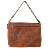 Pierre Cardin Leather Business Satchel - Cognac