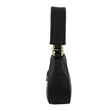 Pierre Cardin Ladies leather Flap Over Bag - Black