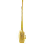 Pierre Cardin Leather Stitch-Design Camera Bag - Yellow