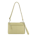 Pierre Cardin Ladies Leather Stitch Design Cross Body Bag - Sand