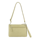 Pierre Cardin Ladies Leather Stitch Design Cross Body Bag - Sand