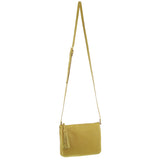 Pierre Cardin Leather Tassel Crossbody Bag - Yellow