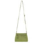 Pierre Cardin Leather Pleated Crossbody Bag - Leaf