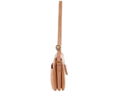 Pierre Cardin Classic Ladies Leather Cross Body Bag - Apricot