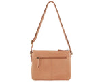 Pierre Cardin Classic Ladies Leather Cross Body Bag - Apricot