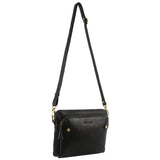 Pierre Cardin Leather Crossbody Bag - Black