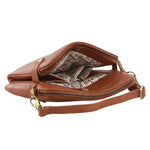 Pierre Cardin Leather Crossbody Bag - Tan