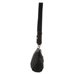 Pierre Cardin Stamped Leather Cross Body Bag - Black