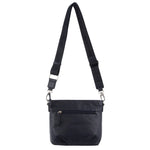 Pierre Cardin Stamped Leather Cross Body Bag - Navy