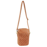 Pierre Cardin Embossed Leather Phone Bag - Apricot