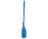Pierre Cardin Small Leather Cross Body Bag - Aqua