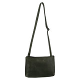 Pierre Cardin Small Leather Cross Body Bag - Dark Green